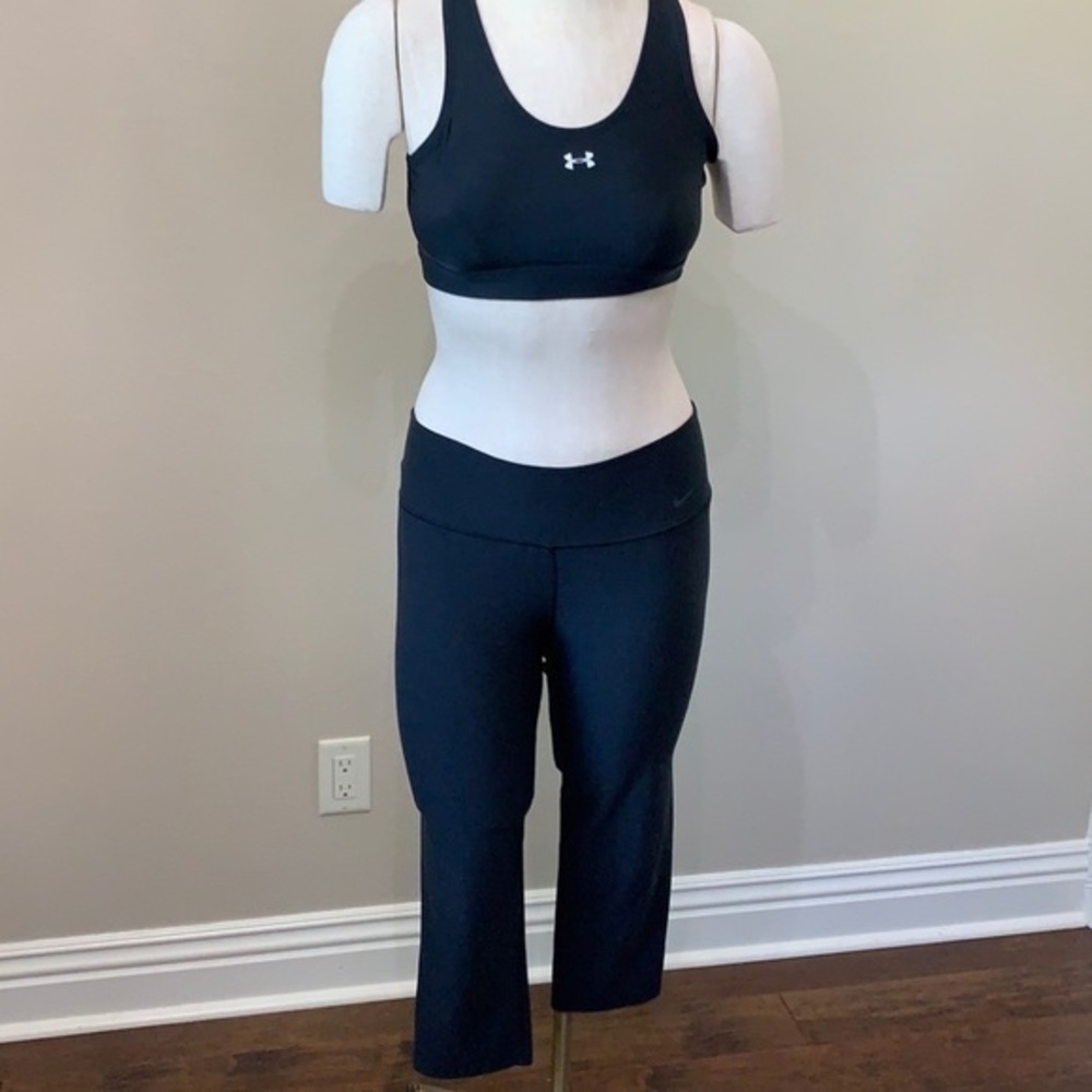 Nike dry fit black stretch pants size large